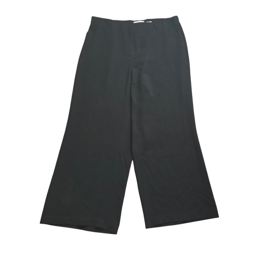 Lafayette 148 New York Pants 20W Plus Thames Black Wide Leg‎ Careerwear
